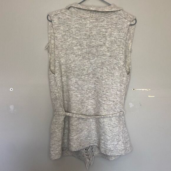 Wilfred Free | Aritzia Tan Alpaca/Wool Blend Knit Cardigan Vest Size Small - Picture 7 of 7